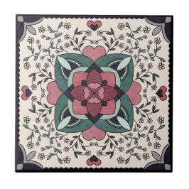 Keramiskt plattor, liten (4,25 x 4,25 tum) kakelplatta