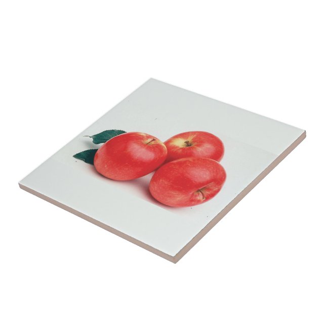 Keramiskt plattor med äppelbild kakelplatta (Sidan)