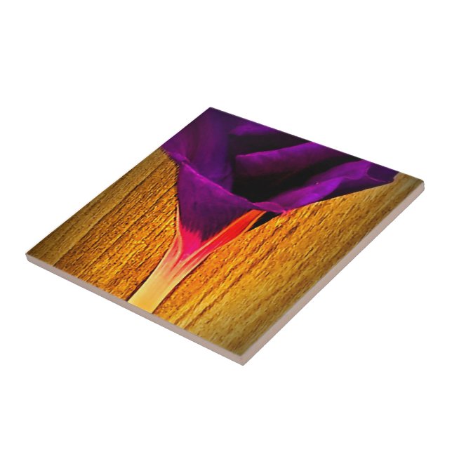 Keramiskt plattor med Söt blomma Kakelplatta (Sidan)