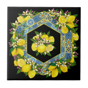 Keramiskt plattor Mönster 8, reviderad vid Medelha Kakelplatta