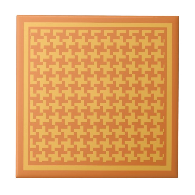 Keramiskt plattor, Orange-tandkontroll Kakelplatta (Framsidan)