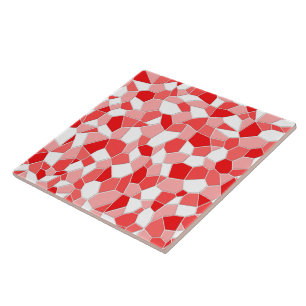 Keramiskt plattor - Röda mosaikets nyanser Kakelplatta