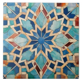 Keramiskt plattor - Starburst Moroccan Design Kakelplatta