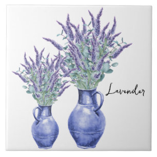 Keramiskt plattor/trivet-Blommigt Lavender Kakelplatta