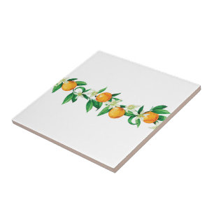 Keramiskt plattor/trivet-Citrus-keramiskt plattor Kakelplatta