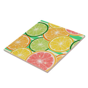 Keramiskt plattor/trivet-Citrus-keramiskt plattor Kakelplatta