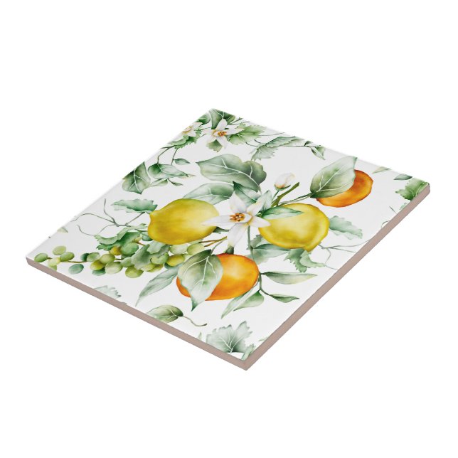 Keramiskt plattor/trivet-Citrus-keramiskt plattor Kakelplatta (Sidan)