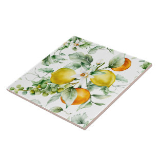Keramiskt plattor/trivet-Citrus-keramiskt plattor Kakelplatta