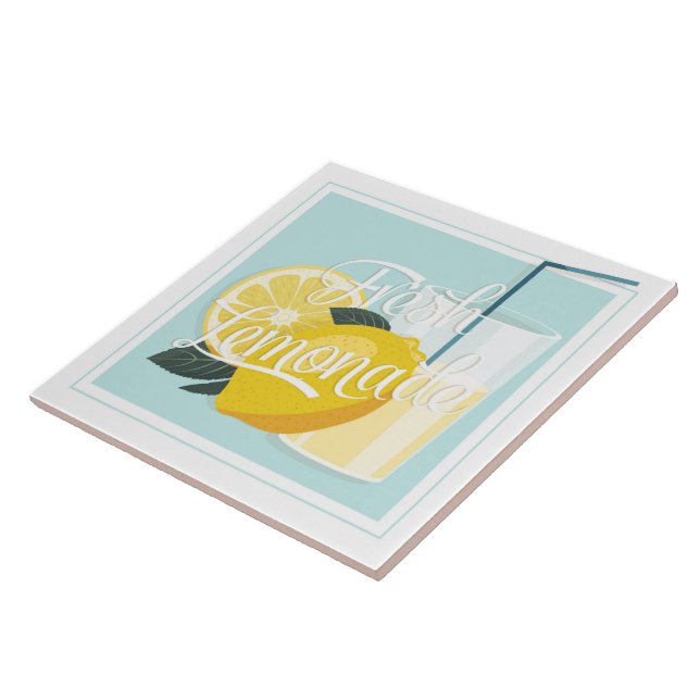Keramiskt plattor/trivet-Lemonade keramiska platto Kakelplatta (Sidan)