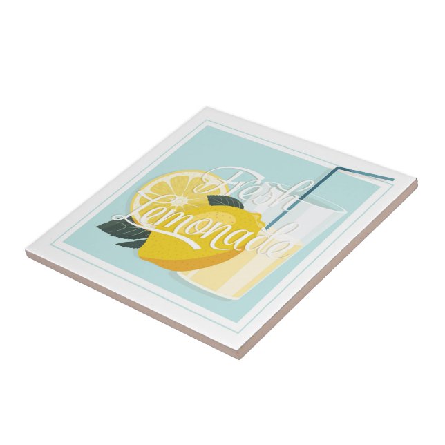 Keramiskt plattor/trivet-Lemonade keramiska platto Kakelplatta (Sidan)