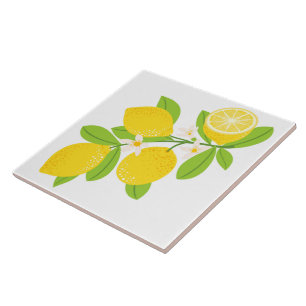Keramiskt plattor/trivet-lemoner keramiskt plattor kakelplatta