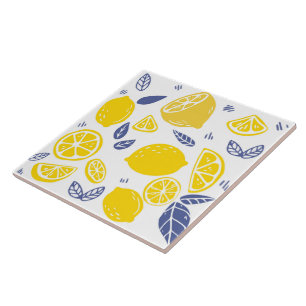 Keramiskt plattor/trivet-lemoner keramiskt plattor kakelplatta