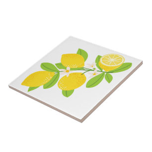 Keramiskt plattor/trivet-lemoner keramiskt plattor kakelplatta