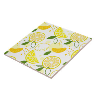 Keramiskt plattor/trivet-lemoner keramiskt plattor kakelplatta