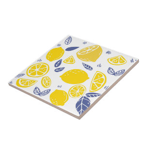Keramiskt plattor/trivet-lemoner keramiskt plattor kakelplatta