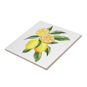 Keramiskt plattor/trivet-lemoner keramiskt plattor kakelplatta