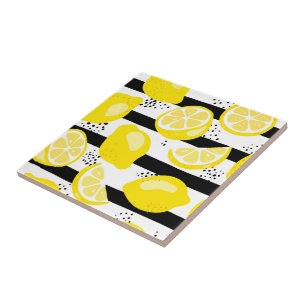Keramiskt plattor/trivet-lemoner keramiskt plattor kakelplatta