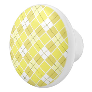 Keramiskt skåp, Gult, inlagd Knopp