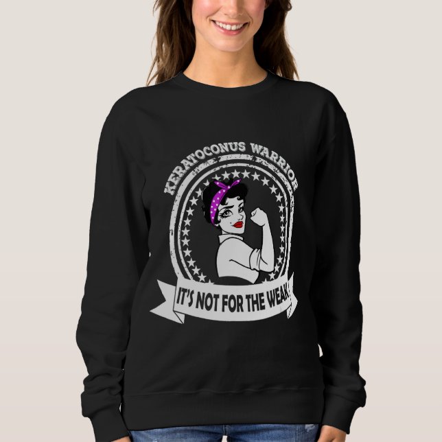 Keratoconus Warrior Det är inte för den svaga värm T Shirt (Framsida)