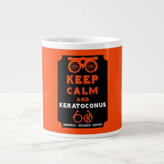 Keratoconusstöd och medvetenhet jumbo mugg (Framsidan)