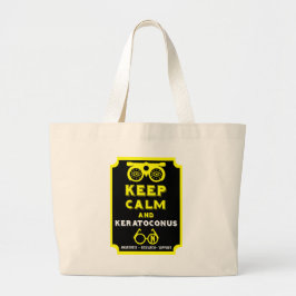 Keratoconusstöd och medvetenhet jumbo tygkasse