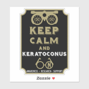 Keratoconusstöd och medvetenhet klistermärken