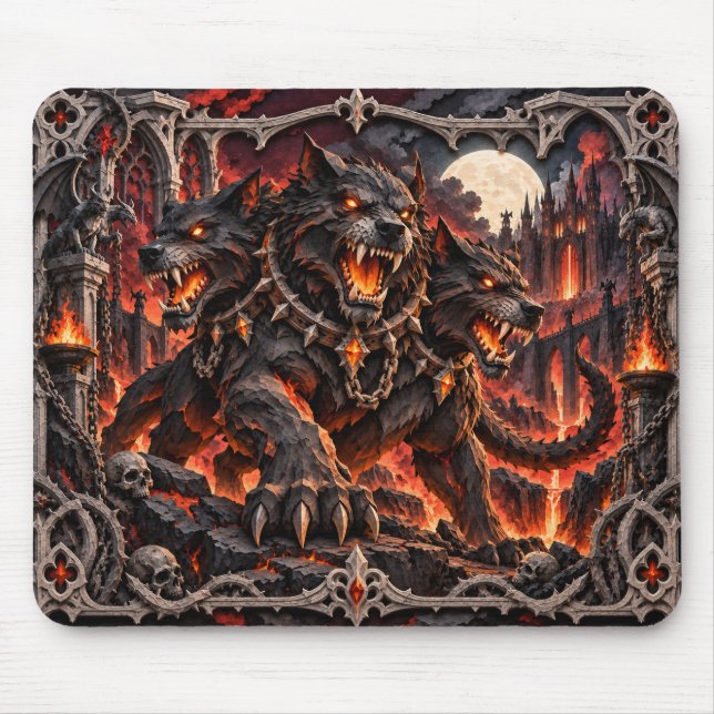 Kerberus, Pappersklippsmonster Musmatta (Framsidan)