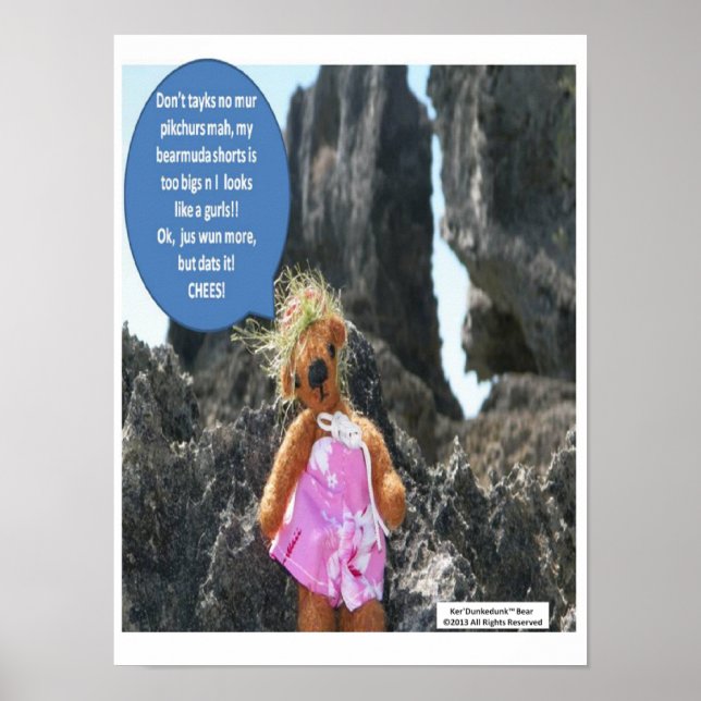 Ker'Dunkedunk Bear Vacation Poster (Framsidan)