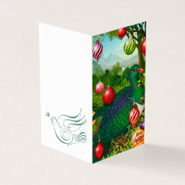 Kereru med julkort för prydnader kort