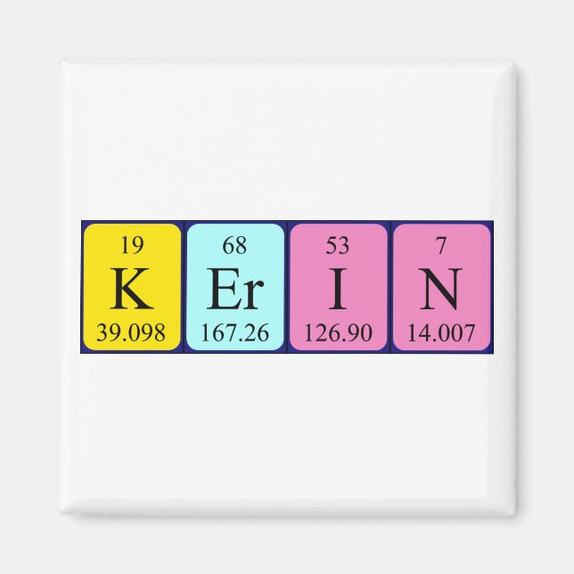 Kerin Periodisk magnet bord namn (Framsidan)