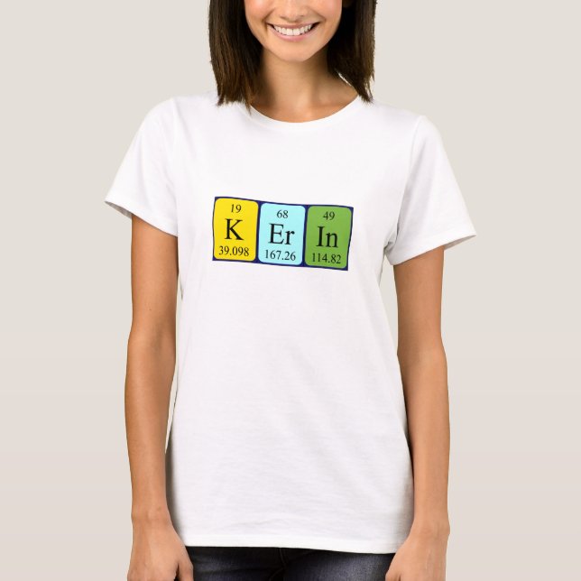Kerin-tröja bord namn tee shirt (Framsida)