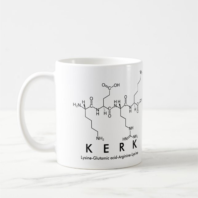 Kerk peptide namn mugg (Vänster)