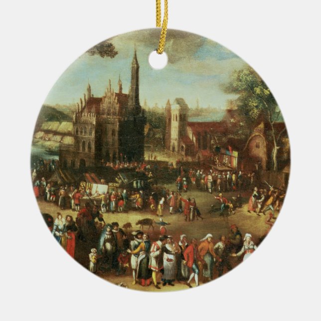 Kermesse på Avdenarde Julgransprydnad Keramik (Framsidan)