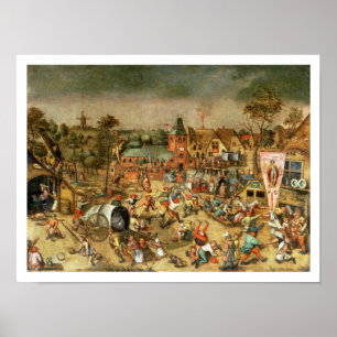 Kermessen av festmåltiden av St George Poster
