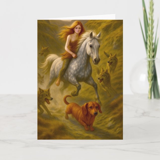 Kermie, Nellie och Charlie rider i lederna Tack Kort (Framsida)