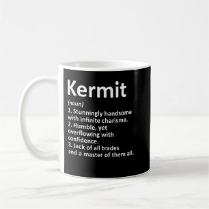 KERMIT Definition Personlig Namn Funny Birthday Kaffemugg