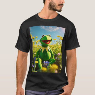 Kermit grodan, lycklig, light. t shirt