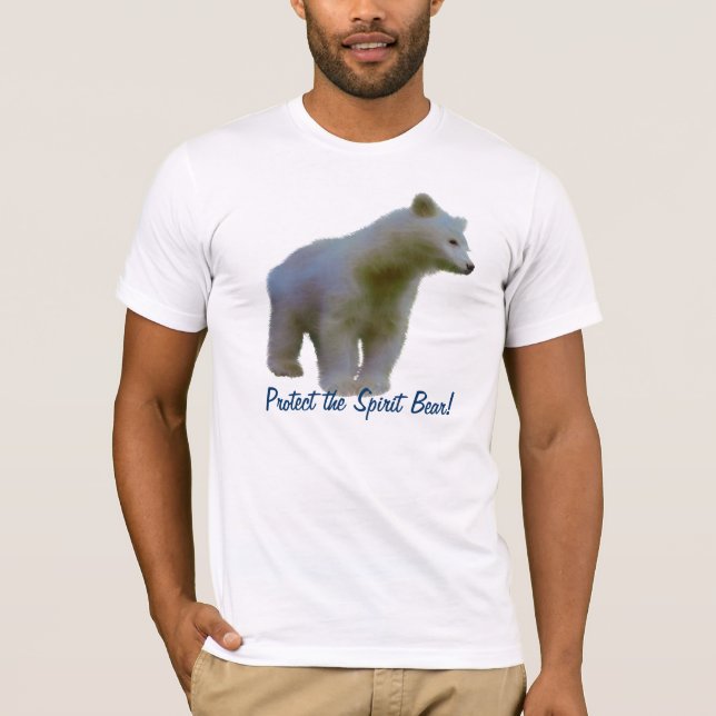 KERMODE BEAR Animal Art Wildlife Supporter Tee (Framsida)