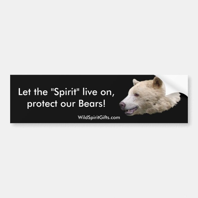 "Kermode (Spirit Bear) Wildlife Supporter Decal Bildekal (Framsidan)