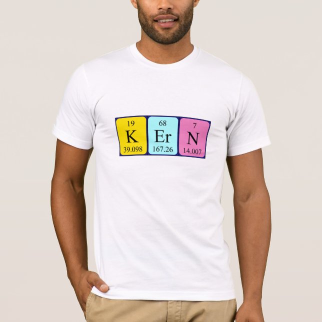 Kern Periodisk skjorta bord namn T-shirt (Framsida)