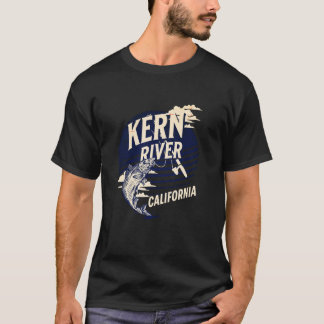 Kern River California Fly Fishing Retro Trout Fish T Shirt