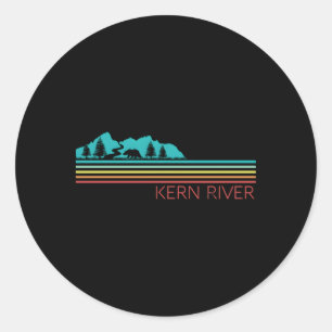 Kern River California Sequoia Forest Kernville Cam Runt Klistermärke