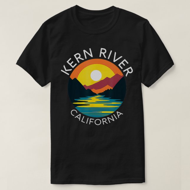 Kern River California Sequoia Forest Kernville Ret T Shirt (Design framsida)