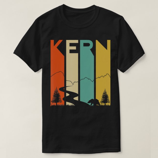 Kern River California Sequoia Forest Kernville Ret T Shirt (Design framsida)