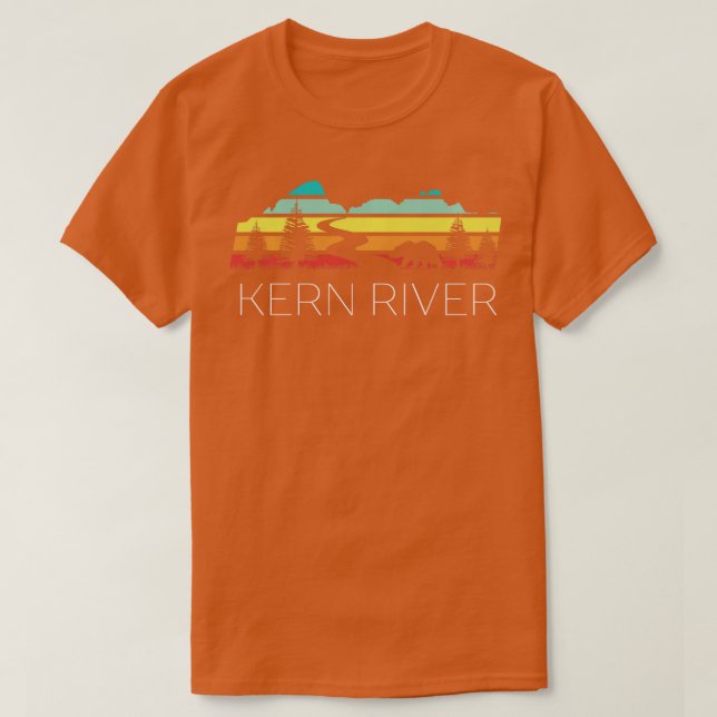 Kern River California Sequoia Forest Kernville Ret T Shirt (Design framsida)