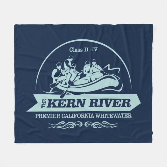 Kern River (omarbetning 2) Fleecefilt (Framsidan (Horisontell))