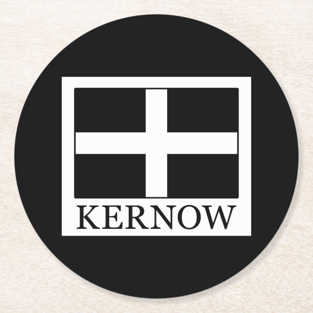 Kernow Underlägg Papper Rund (Framsidan)