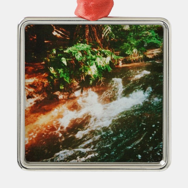 Kerosene Bäck, Rotorua, Nya Zeeland Julgransprydnad Metall (Framsidan)