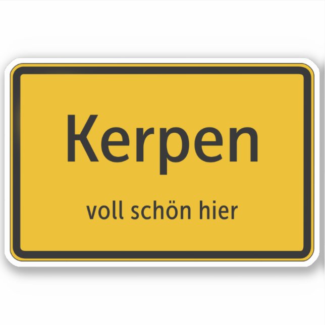 Kerpen Aufkleber Sticker Autoaufkleber Klistermärken (Framsida)