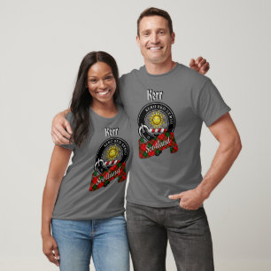 Kerr Clan-märke & Tartan T-Shirt